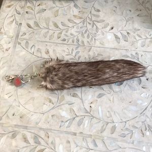 Fake fur Foxtail Keyring NEW